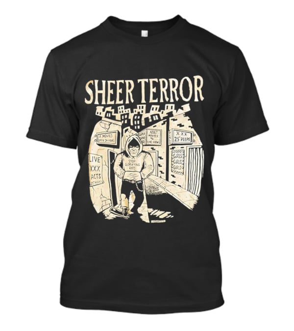 Sheer Terror Stop Glorifying Rats Urban Alleyway Scene T-Shirt