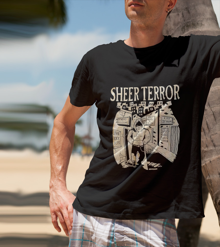 Sheer Terror Stop Glorifying Rats Urban Alleyway Scene T-Shirt