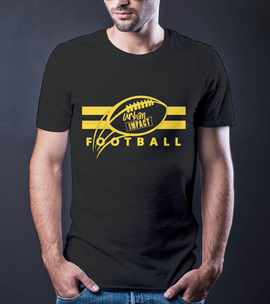 Urban Impact Football Yellow Stripes T-Shirt