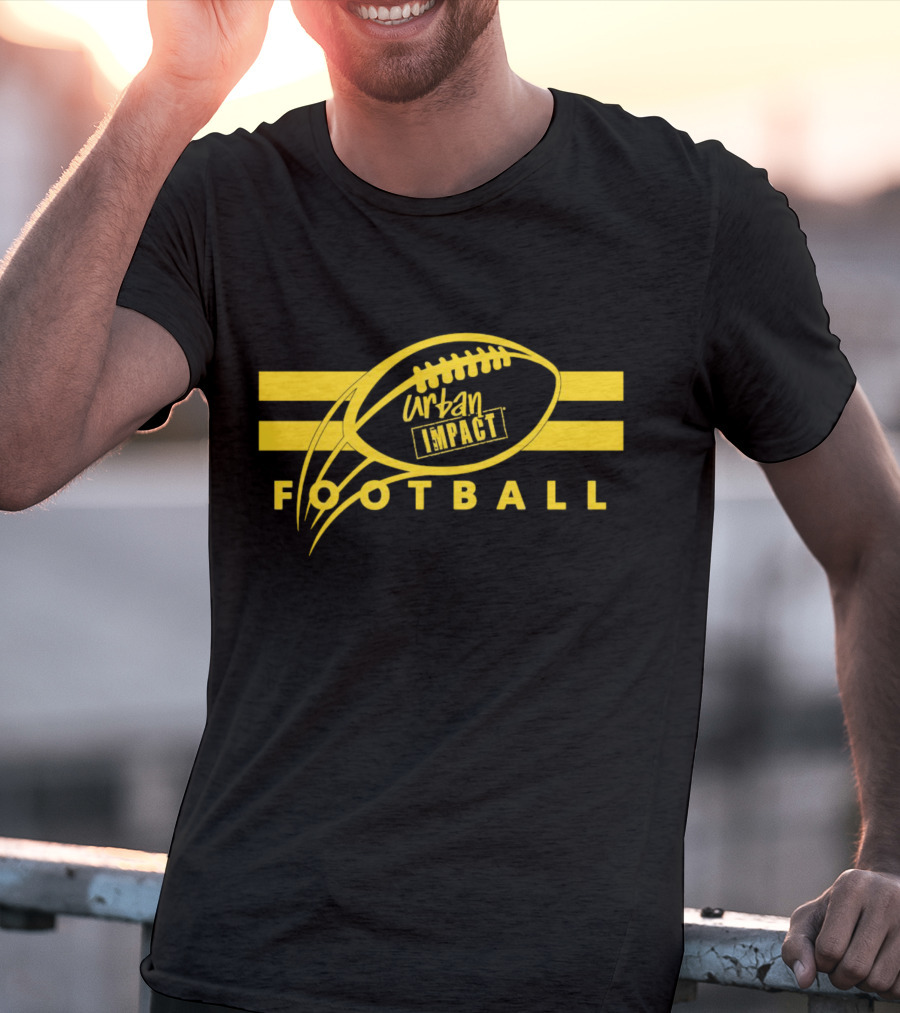 Urban Impact Football Yellow Stripes T-Shirt