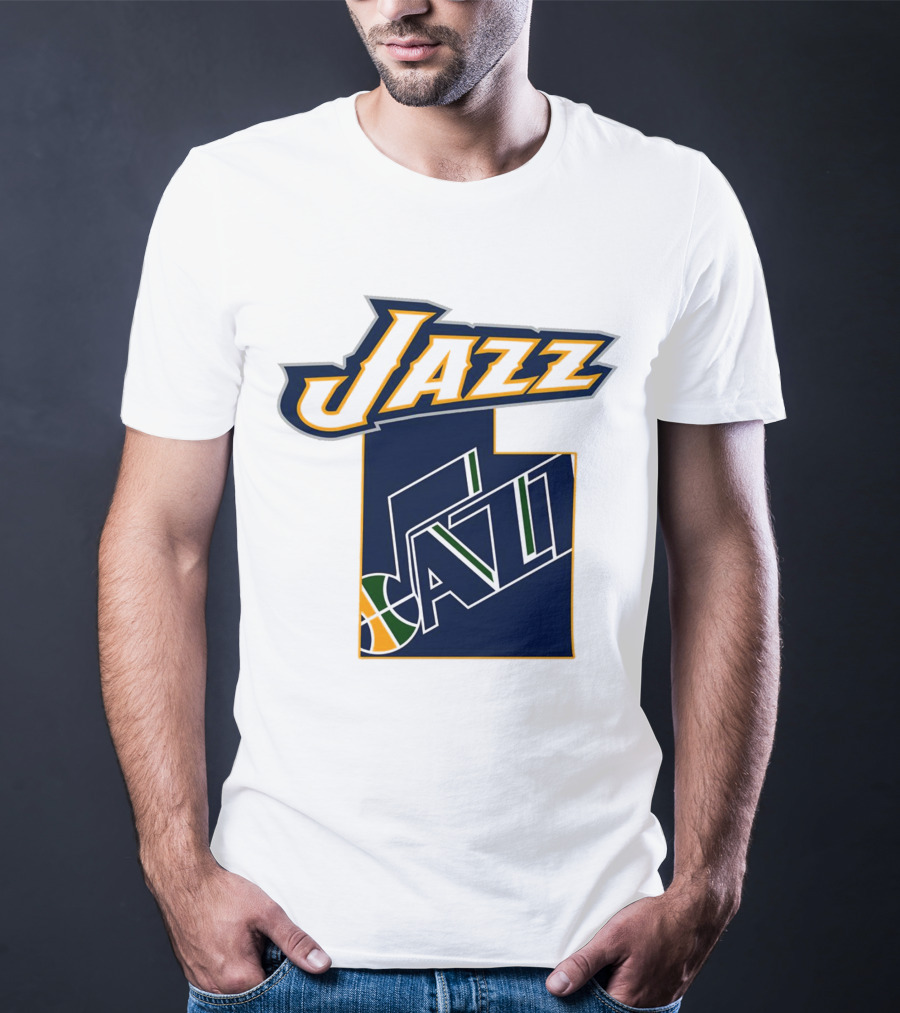 Jazz Utah Map T-Shirt