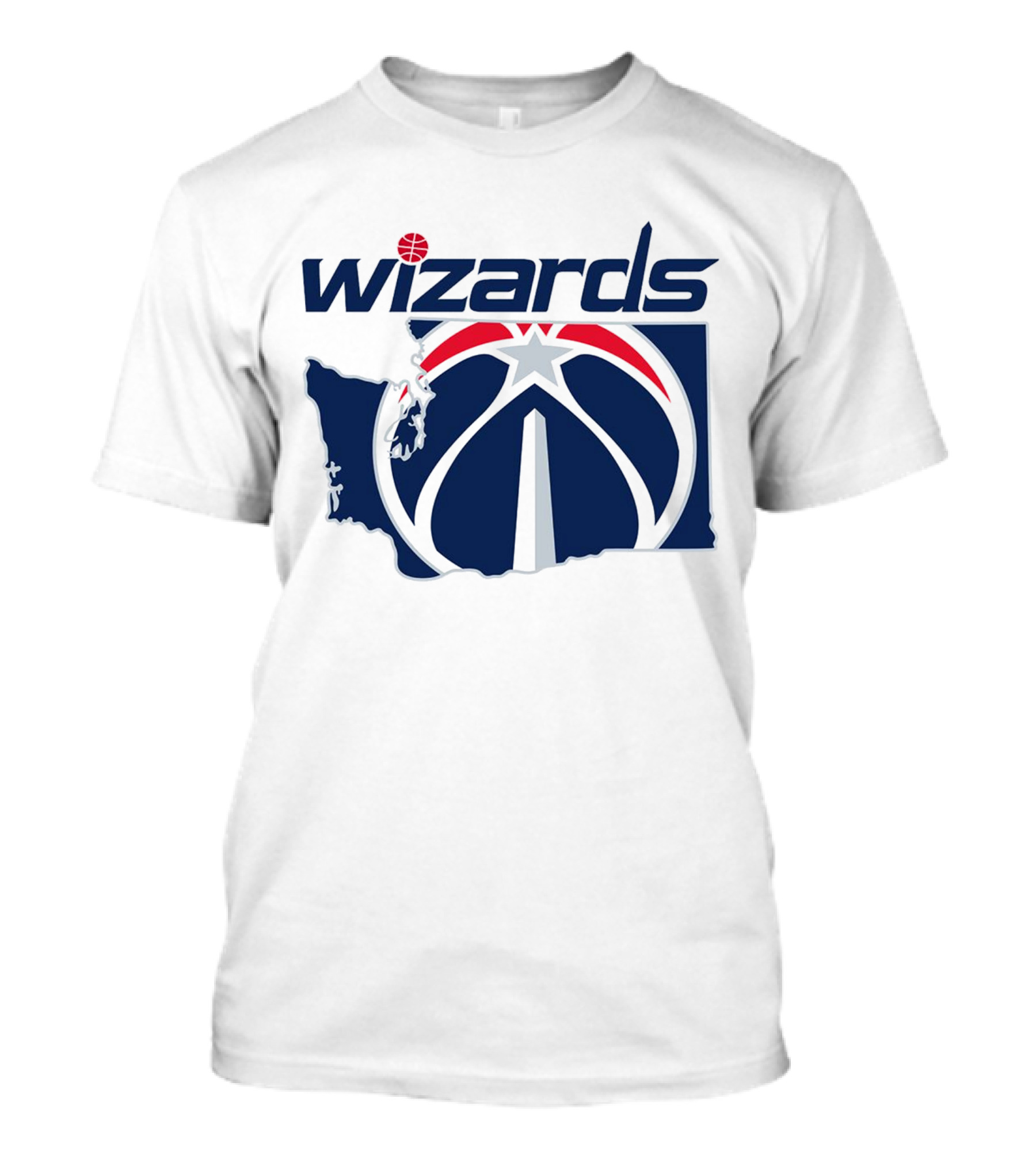 Wizards Washington State Map T-Shirt