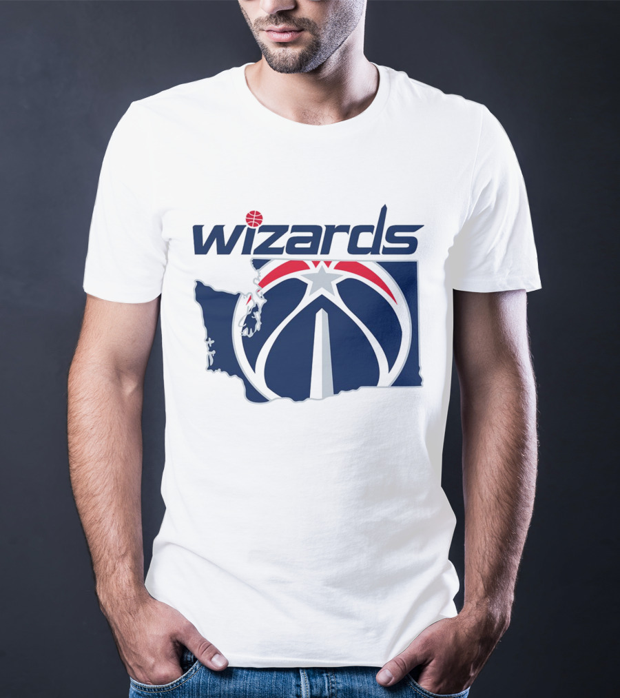 Wizards Washington State Map T-Shirt