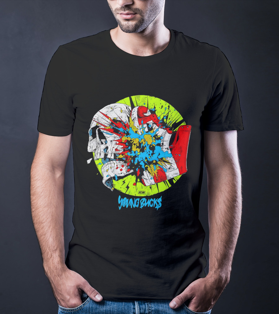 AEW Young Bucks Comic Explosion T-Shirt