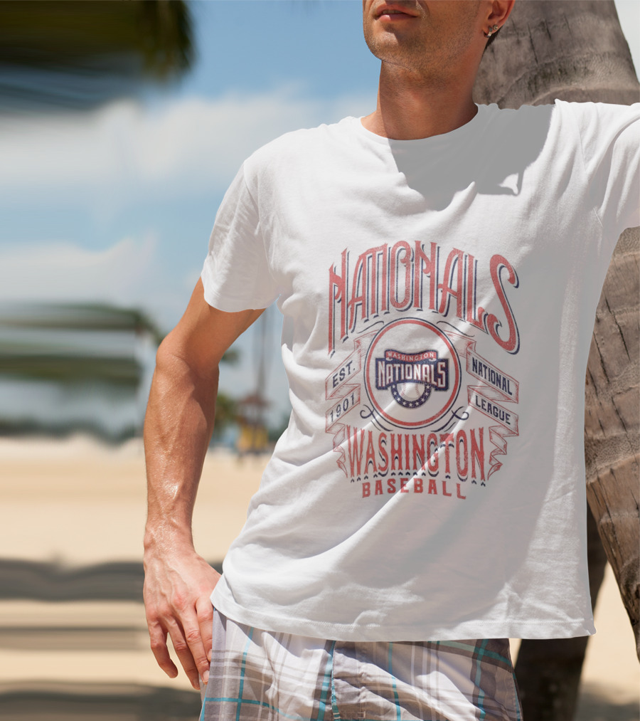 Nationals Washington Baseball Est 1901 National League T-Shirt