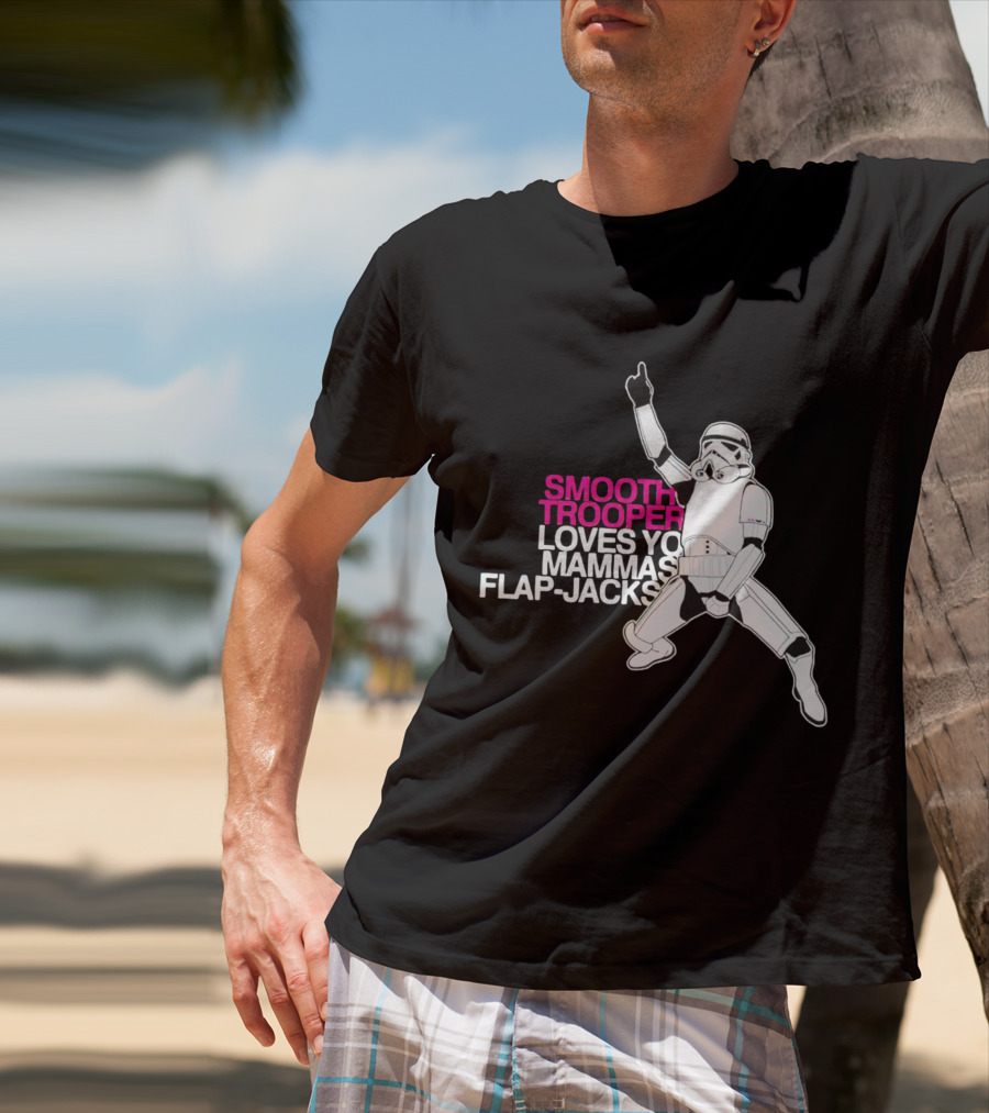Smooth Trooper Loves Yo Mammas Flap-Jacks Stormtrooper Dance Pose T-Shirt