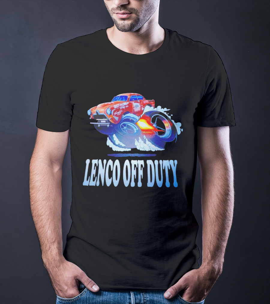 Lenco Off Duty 327 Chevy Racing Hot Rod Ford 1950 T-Shirt