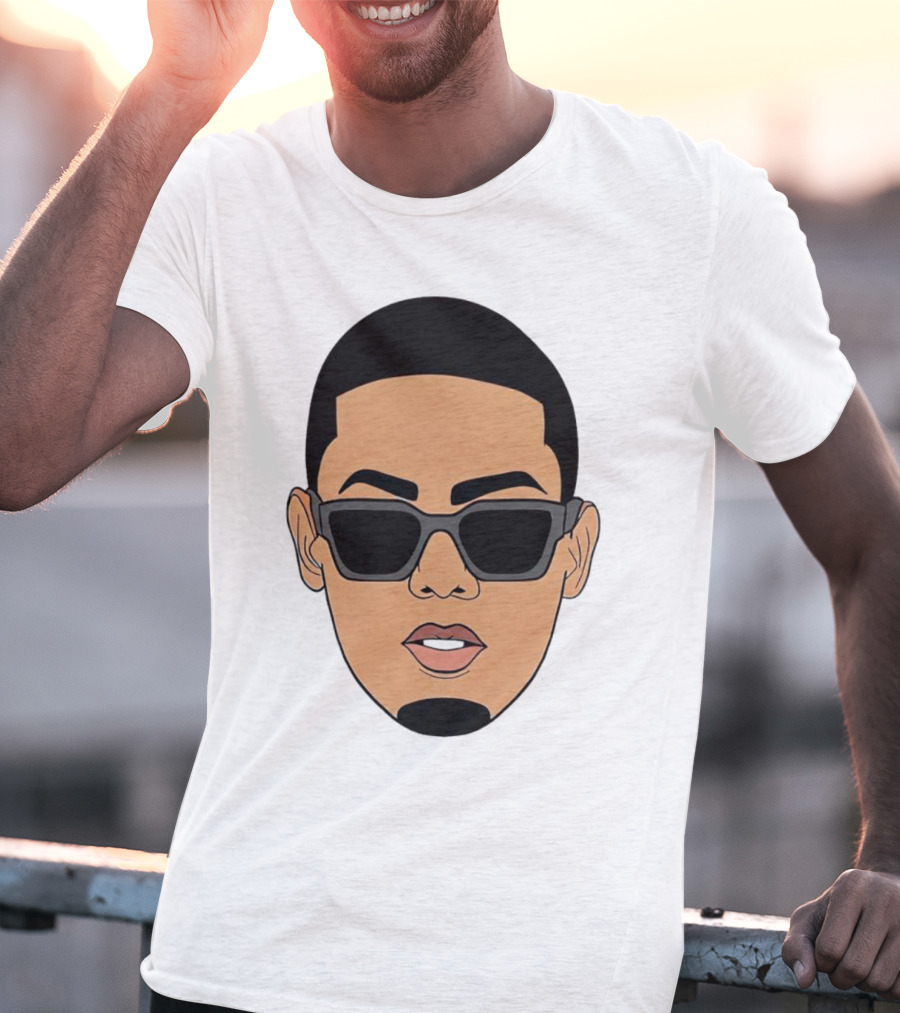 Myke Towers Sunglasses Facial T-Shirt
