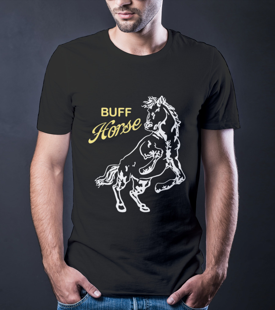 Buff Horse Stallion Graphic Strength T-Shirt