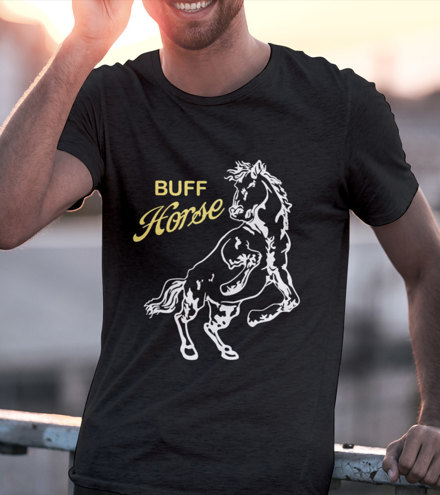 Buff Horse Stallion Graphic Strength T-Shirt