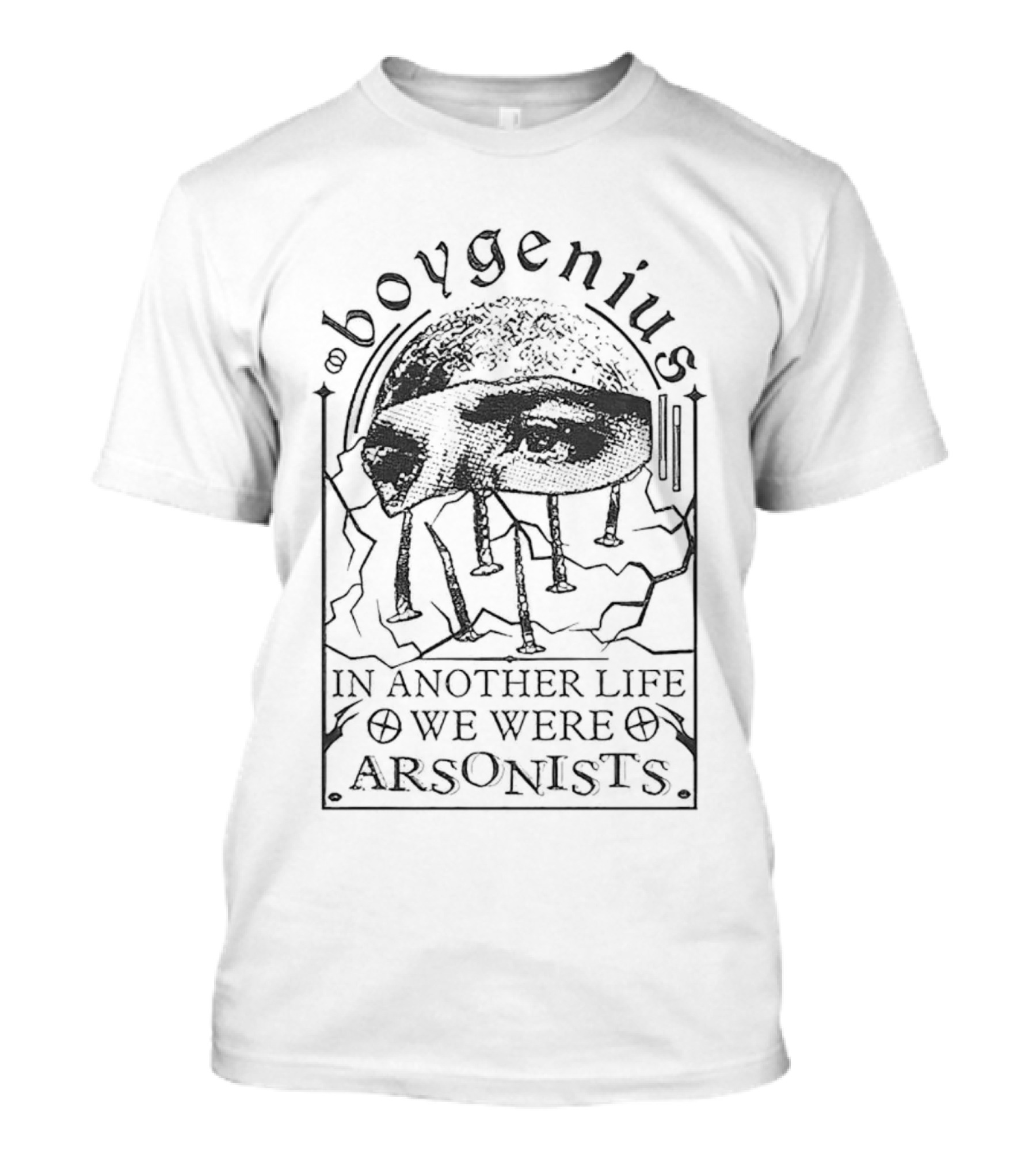 Boygenius In Another Life We Were Arsonists Artistic Face And Nails T-Shirt