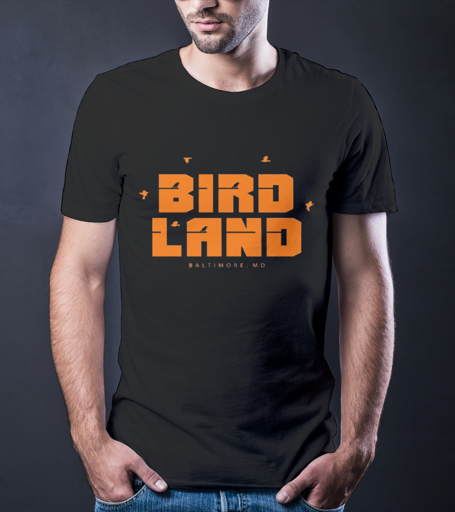 BIRD LAND Baltimore MD Orioles Fans Birds Flying Sports T-Shirt