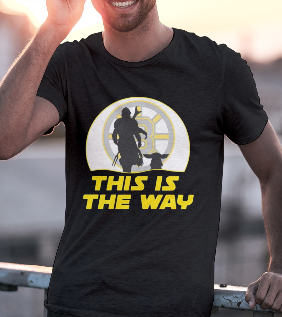 Boston Bruins This Is The Way Mandalorian Crossover T-Shirt