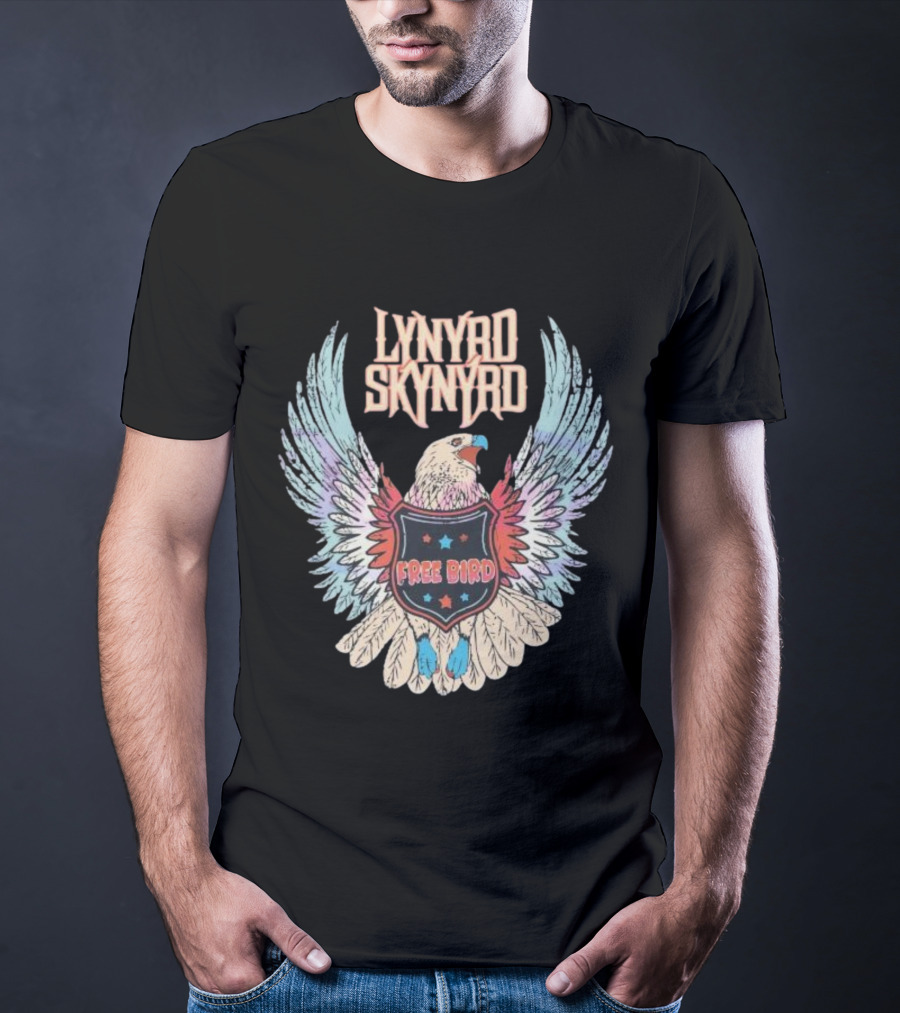 Lynyrd Skynyrd Free Bird Classic Rock Eagle Wings Vintage T-Shirt