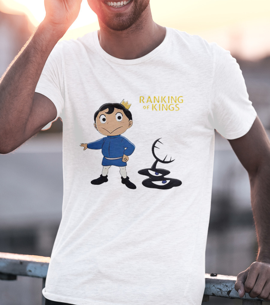 Ranking Of Kings Anime Character With Crown And Shadow Figure T-Shirt