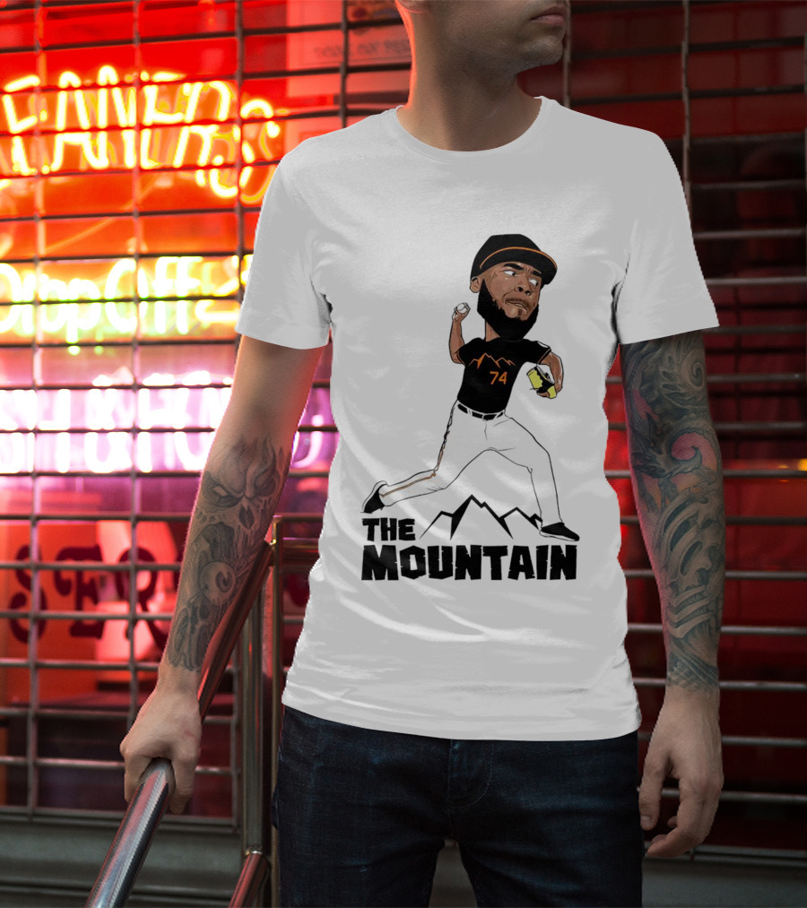 The Mountain Félix Bautista 74 Baltimore Orioles Pitcher T-Shirt