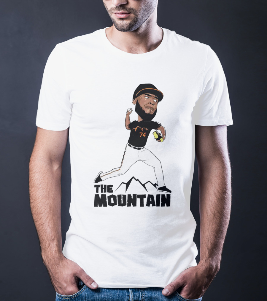 The Mountain Félix Bautista 74 Baltimore Orioles Pitcher T-Shirt