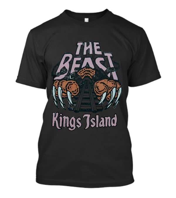 Kings Island The Beast Claws And Roller Coaster T-Shirt