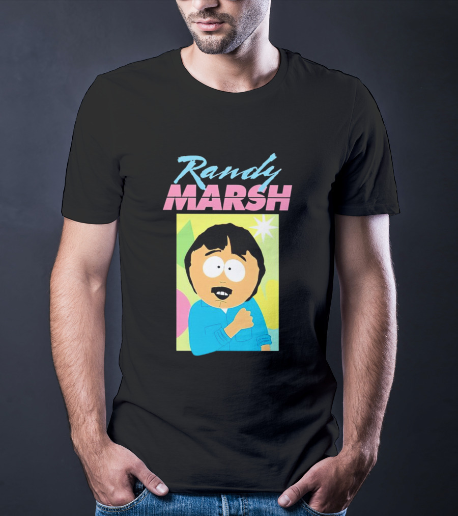 Randy Marsh Cartoon Character Colorful T-Shirt