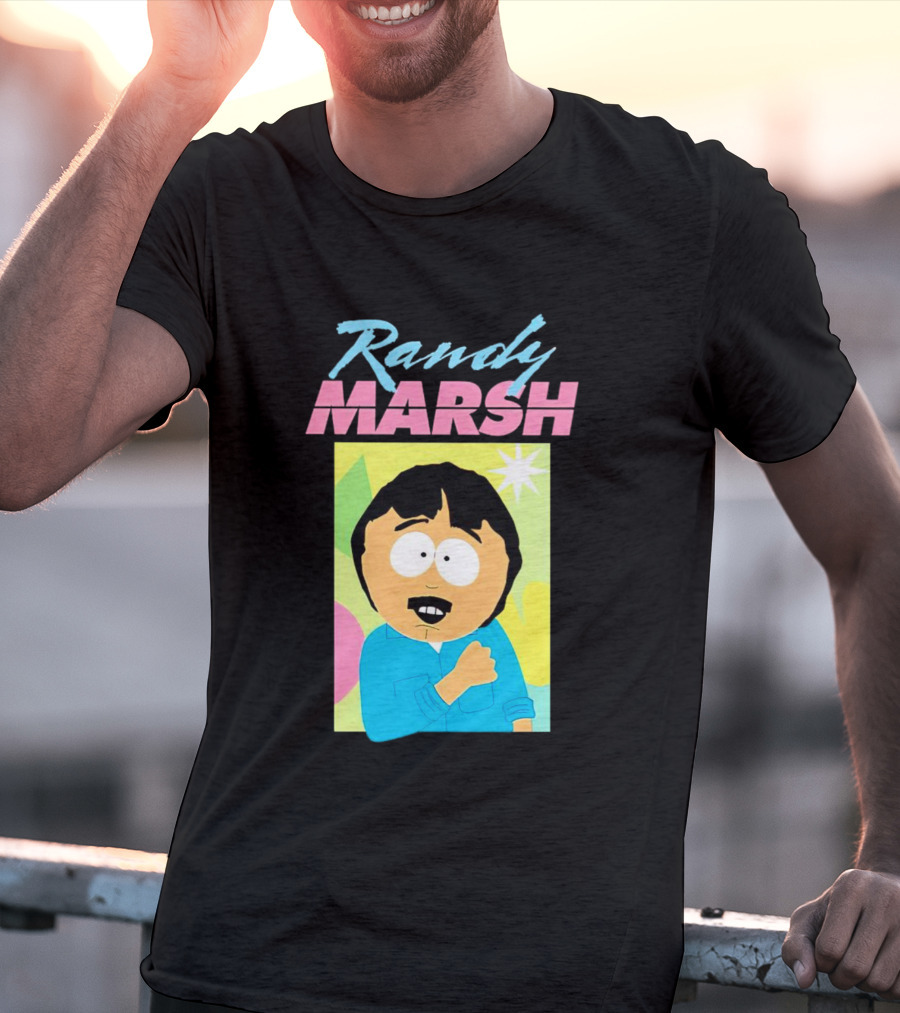 Randy Marsh Cartoon Character Colorful T-Shirt