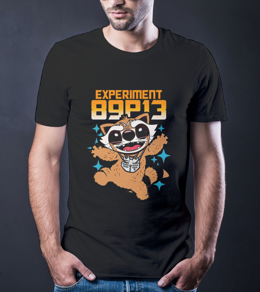 Experiment 89P13 Rocket Raccoon Cute Character T-Shirt