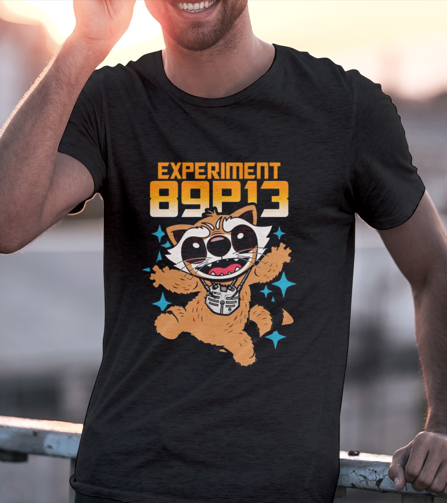Experiment 89P13 Rocket Raccoon Cute Character T-Shirt