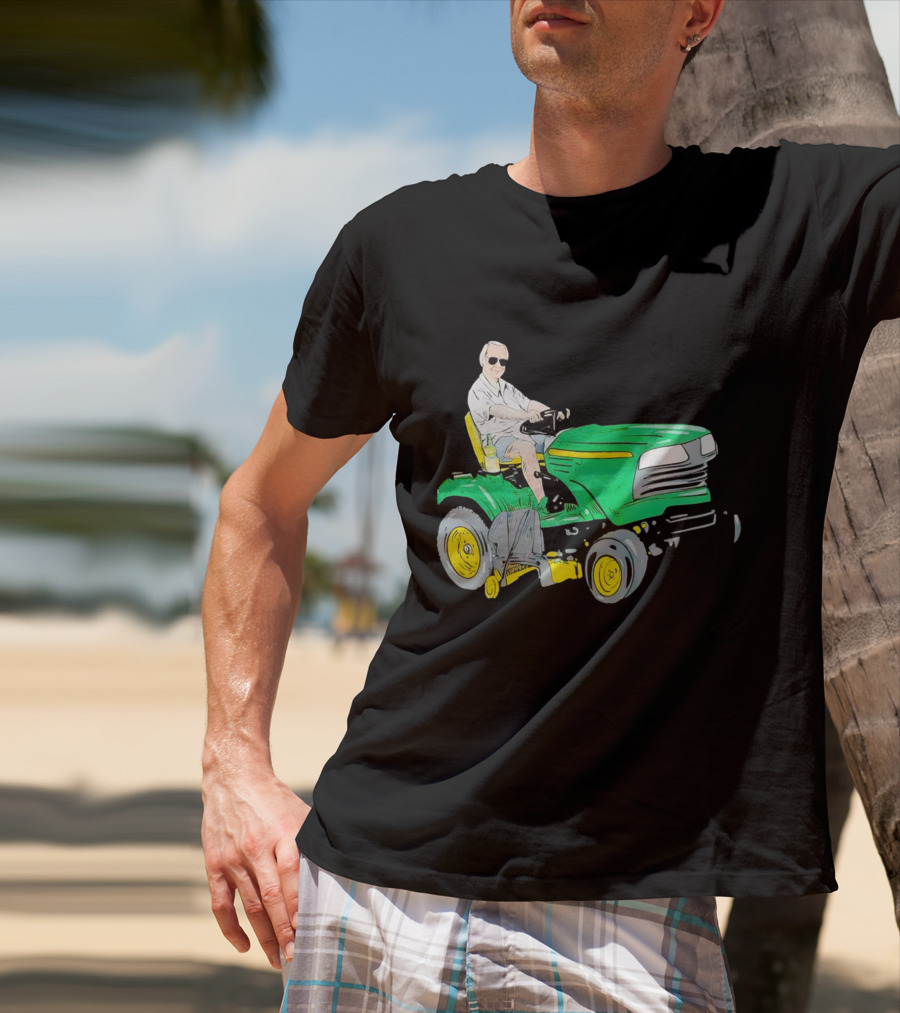 George Jones No Show Jones Riding Green Tractor T-Shirt