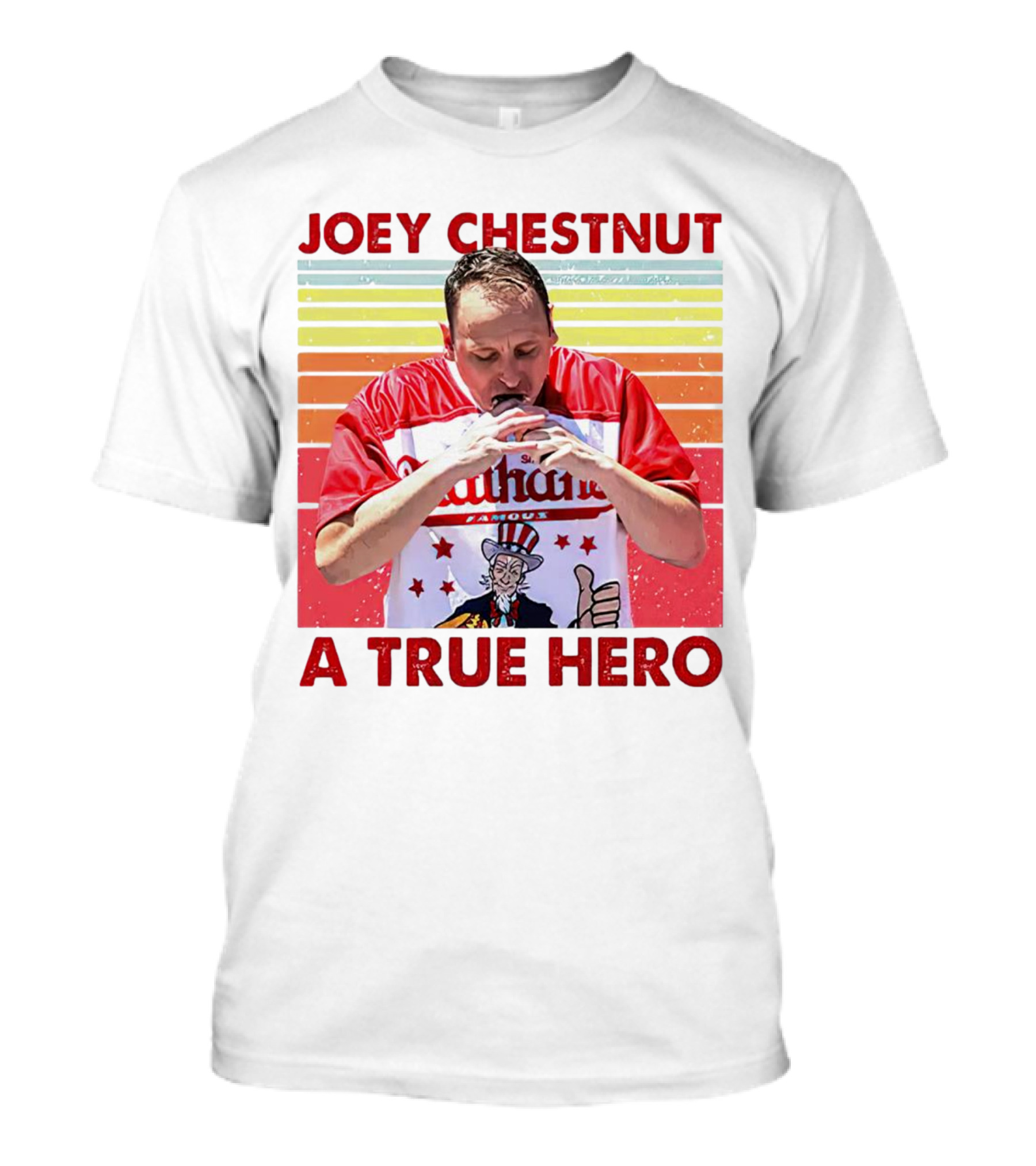 Joey Chestnut Nathan's Famous A True Hero T-Shirt