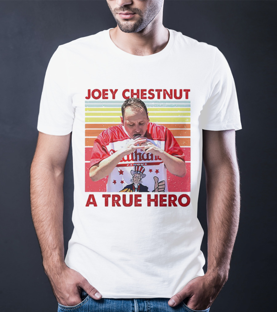 Joey Chestnut Nathan's Famous A True Hero T-Shirt