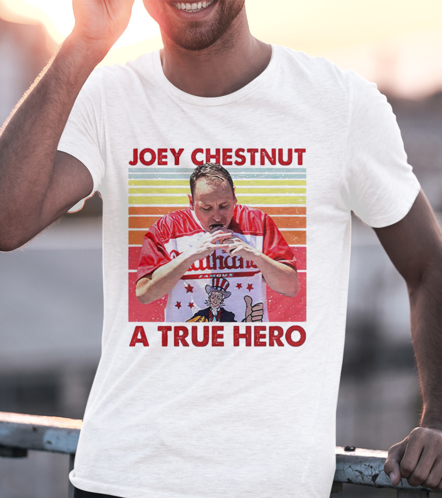Joey Chestnut Nathan's Famous A True Hero T-Shirt