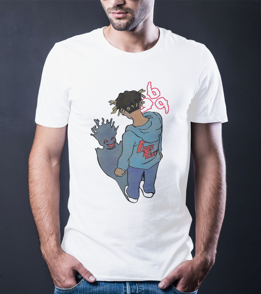 Juice WRLD Reflection Face 999 Hoodie And Shadow T-Shirt