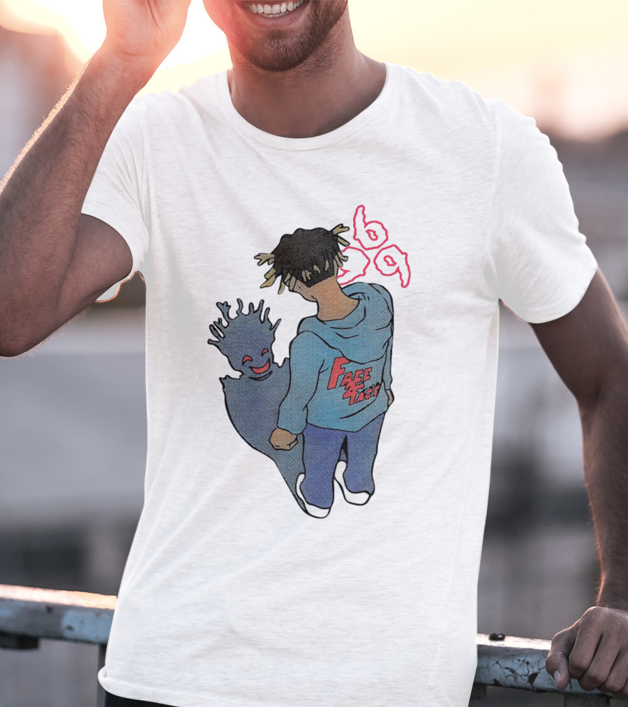 Juice WRLD Reflection Face 999 Hoodie And Shadow T-Shirt