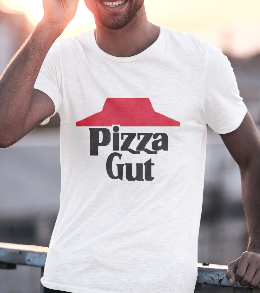 Pizza Gut Parody Red Hat T-Shirt