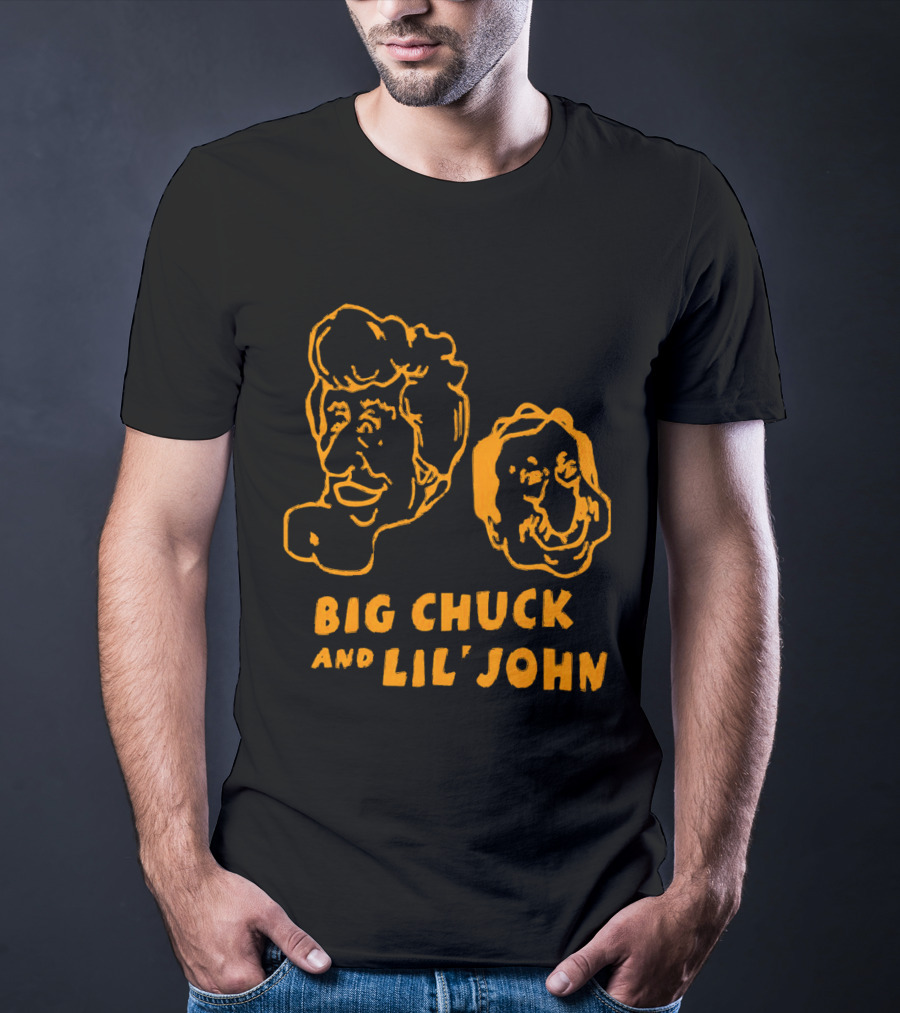 Big Chuck And Lil’ John Caricature Classic Faces T-Shirt