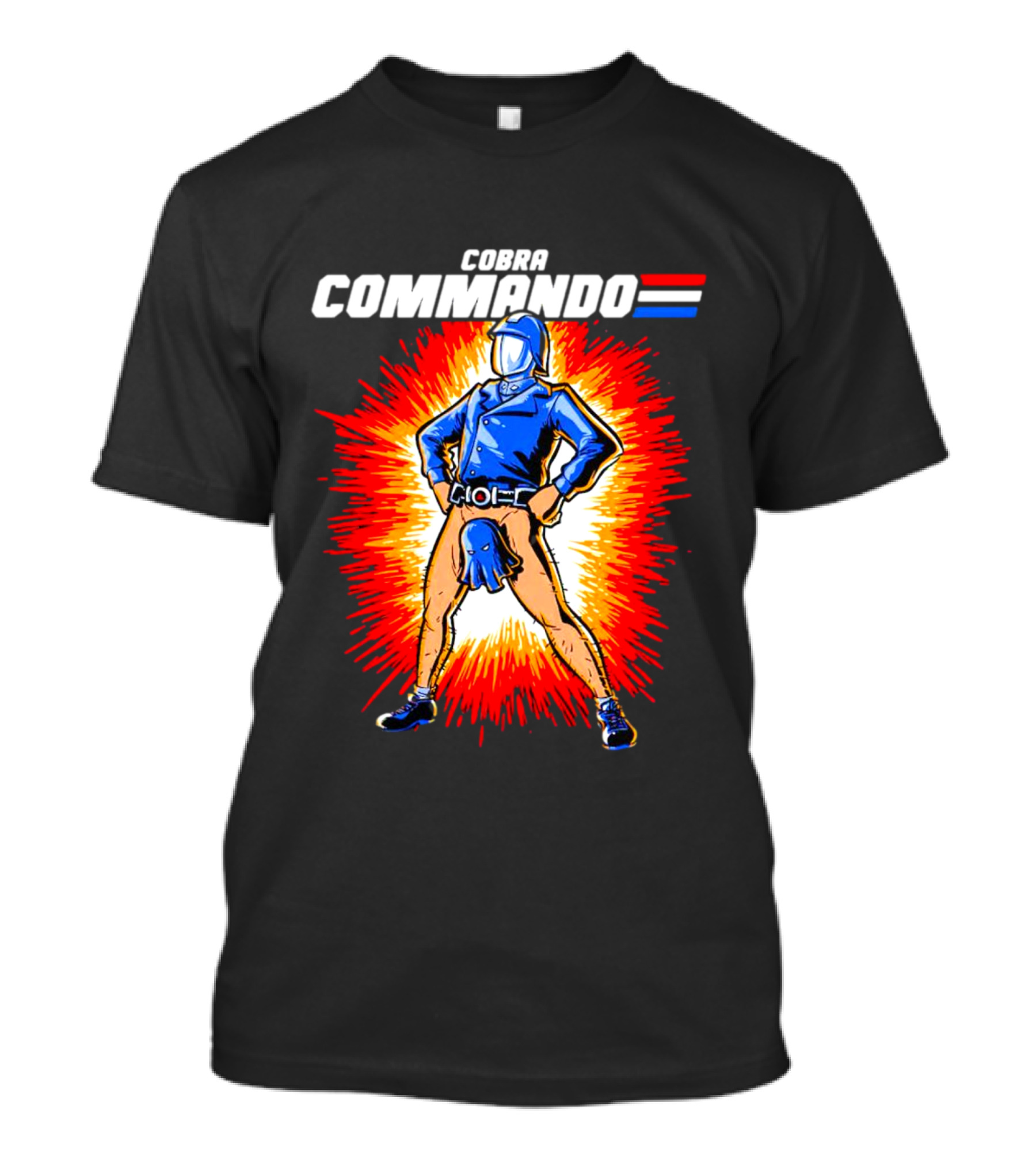 Cobra Commando Retro Action Cartoon Burst Hero T-Shirt