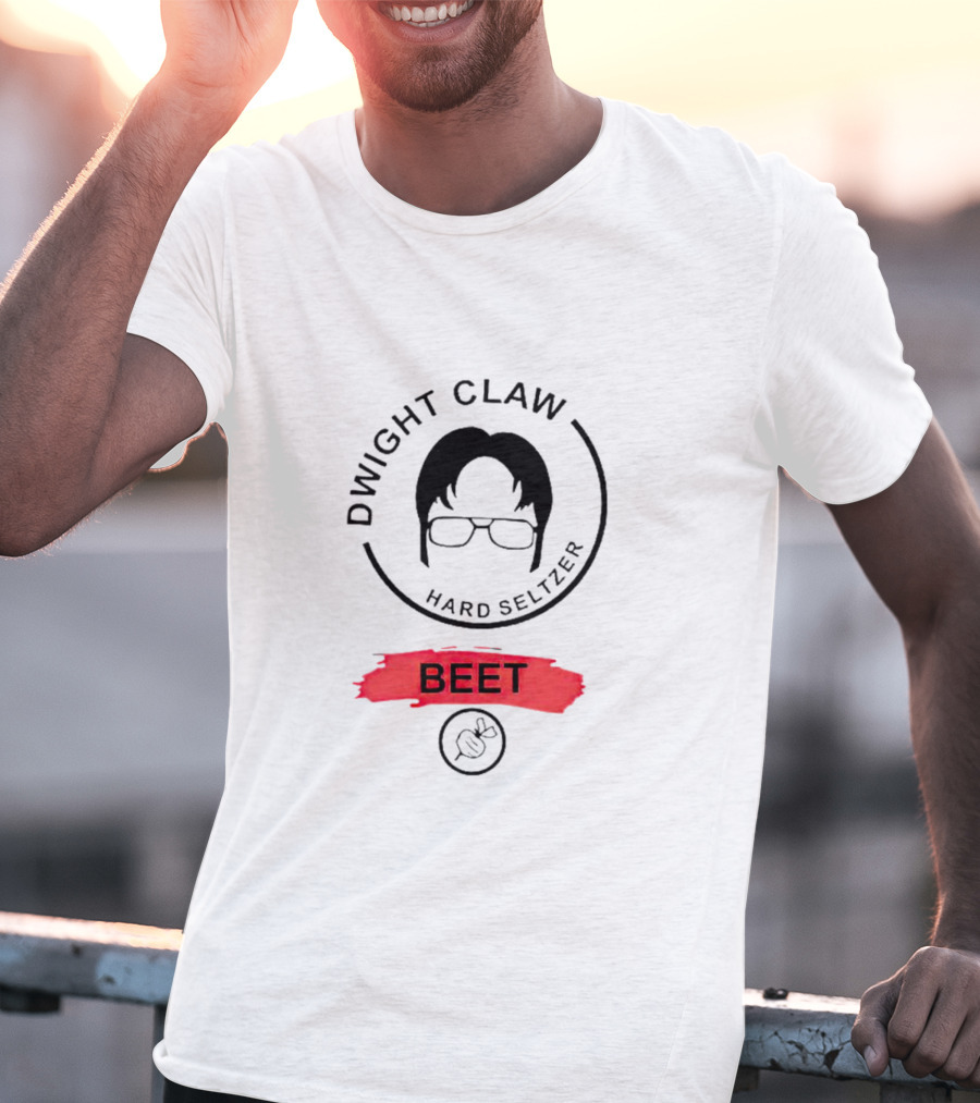 Dwight Claw Hard Seltzer Beet Glasses T-Shirt