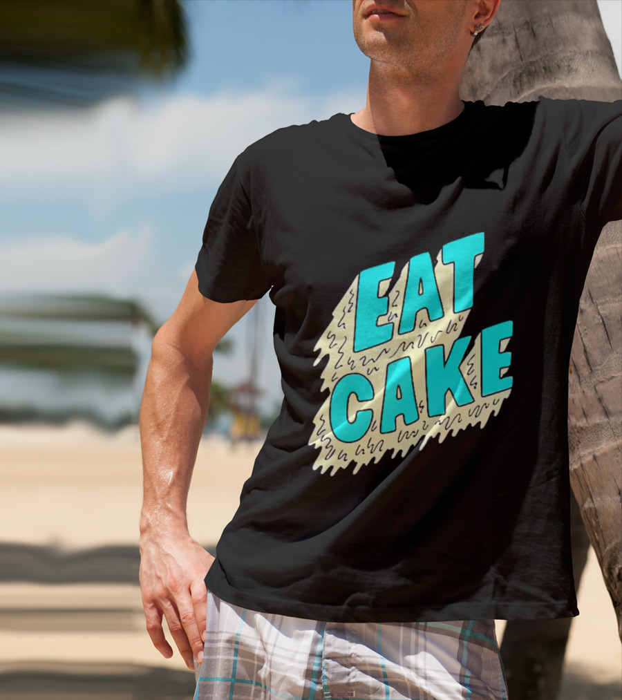 Eat Cake Retro T-Shirt