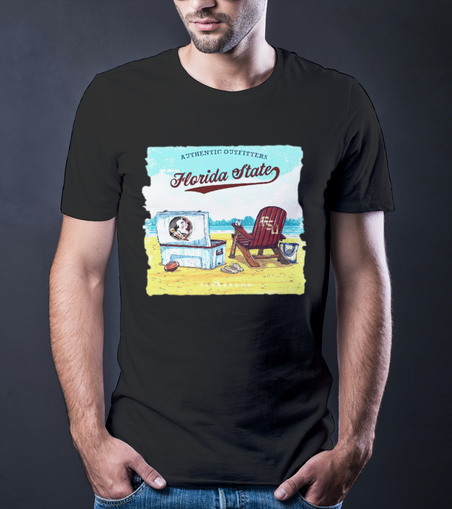Florida State Seminoles Authentic Outfitters Lakeside Relaxation Scene T-Shirt