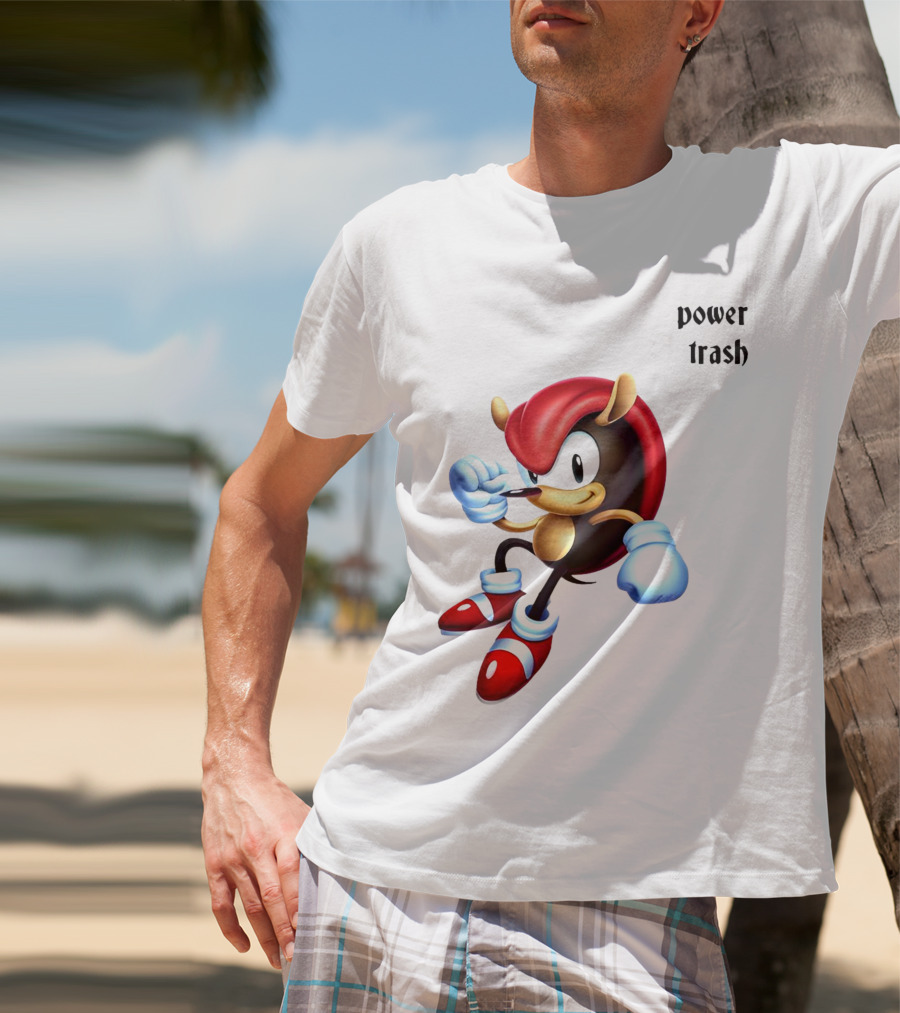 Mighty The Armadillo Power Trash Fist Ready T-Shirt