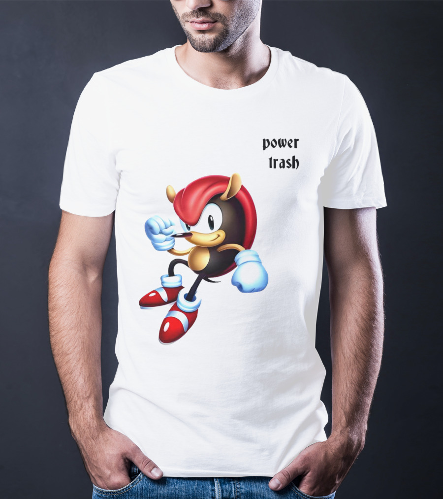 Mighty The Armadillo Power Trash Fist Ready T-Shirt