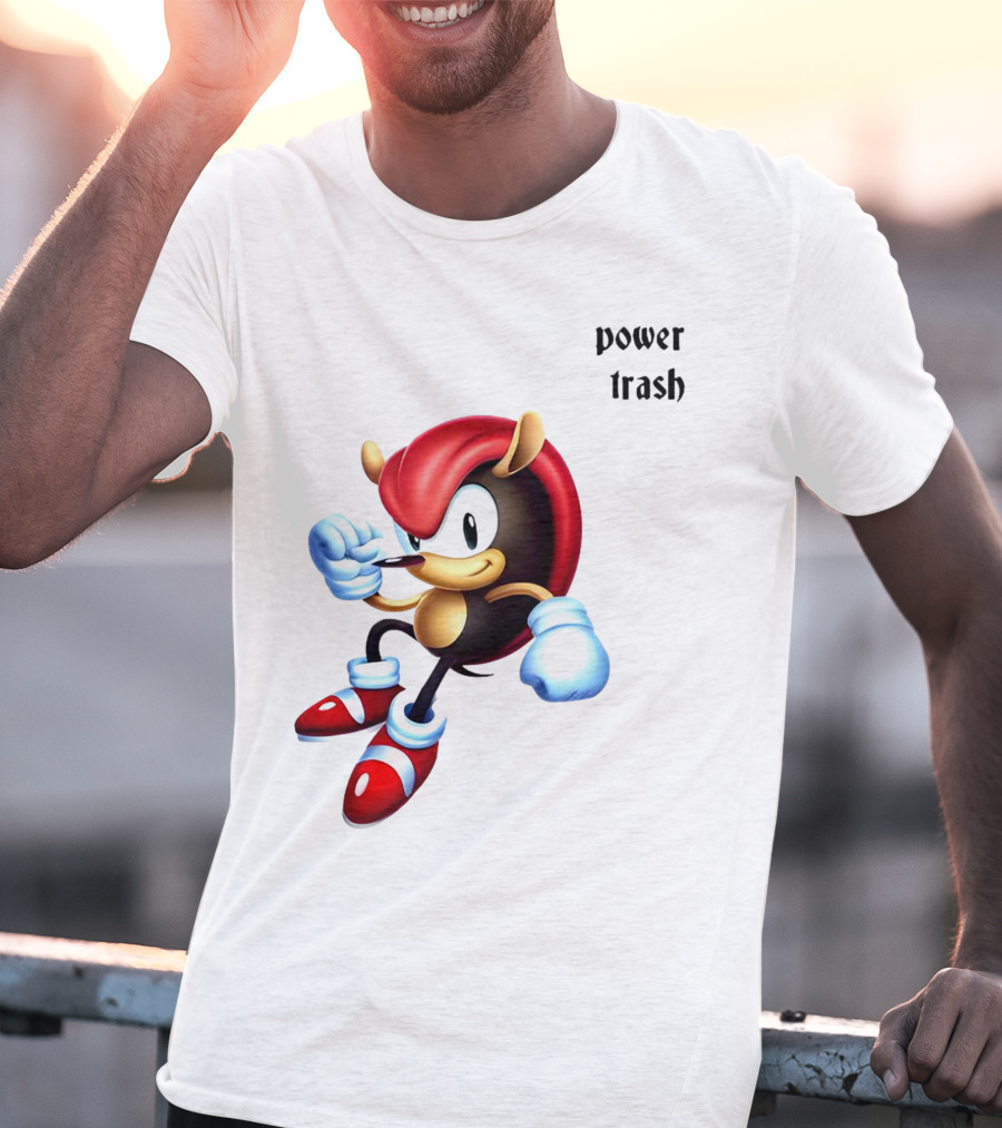 Mighty The Armadillo Power Trash Fist Ready T-Shirt