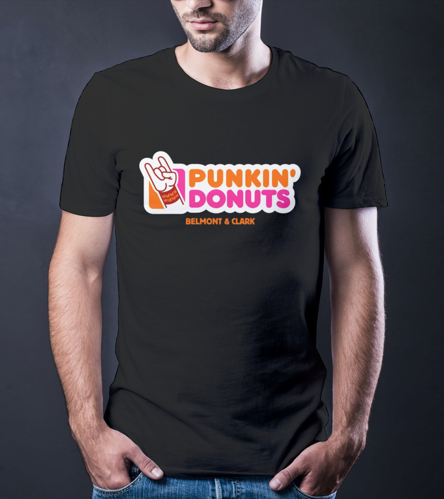 Punkin Donuts Belmont And Clark Rock Hand T-Shirt