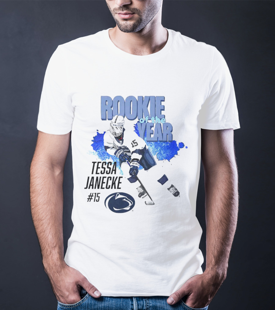 Tessa Janecke #15 Rookie Of The Year Hockey Player T-Shirt