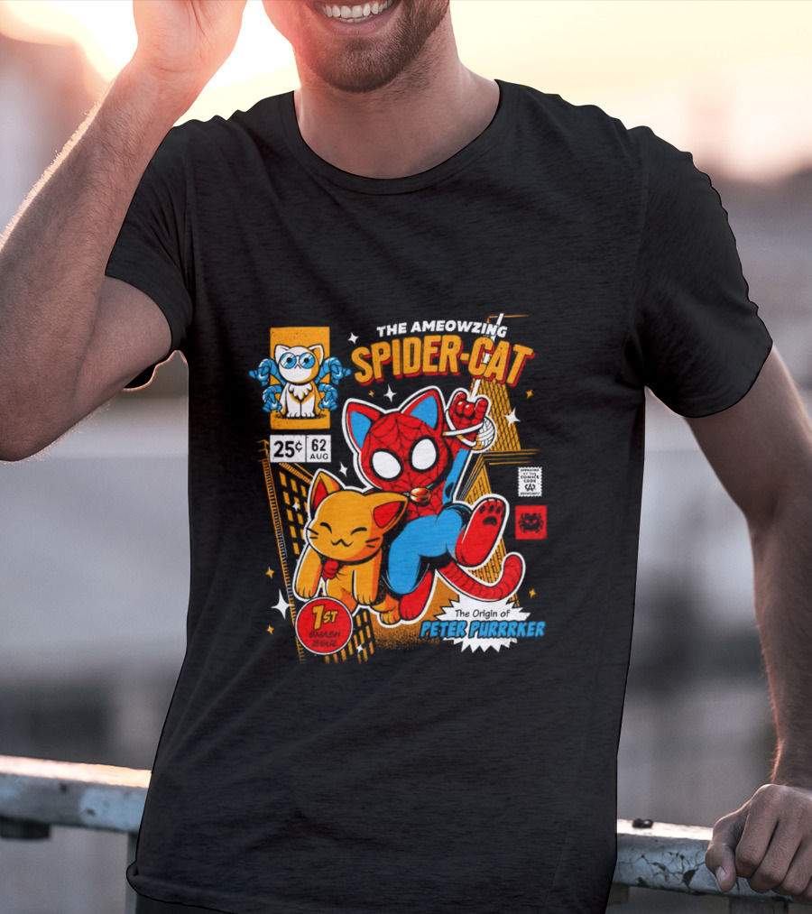 The Ameowzing Spider-Cat The Origin Of Peter Purrrker 1st Issue T-Shirt