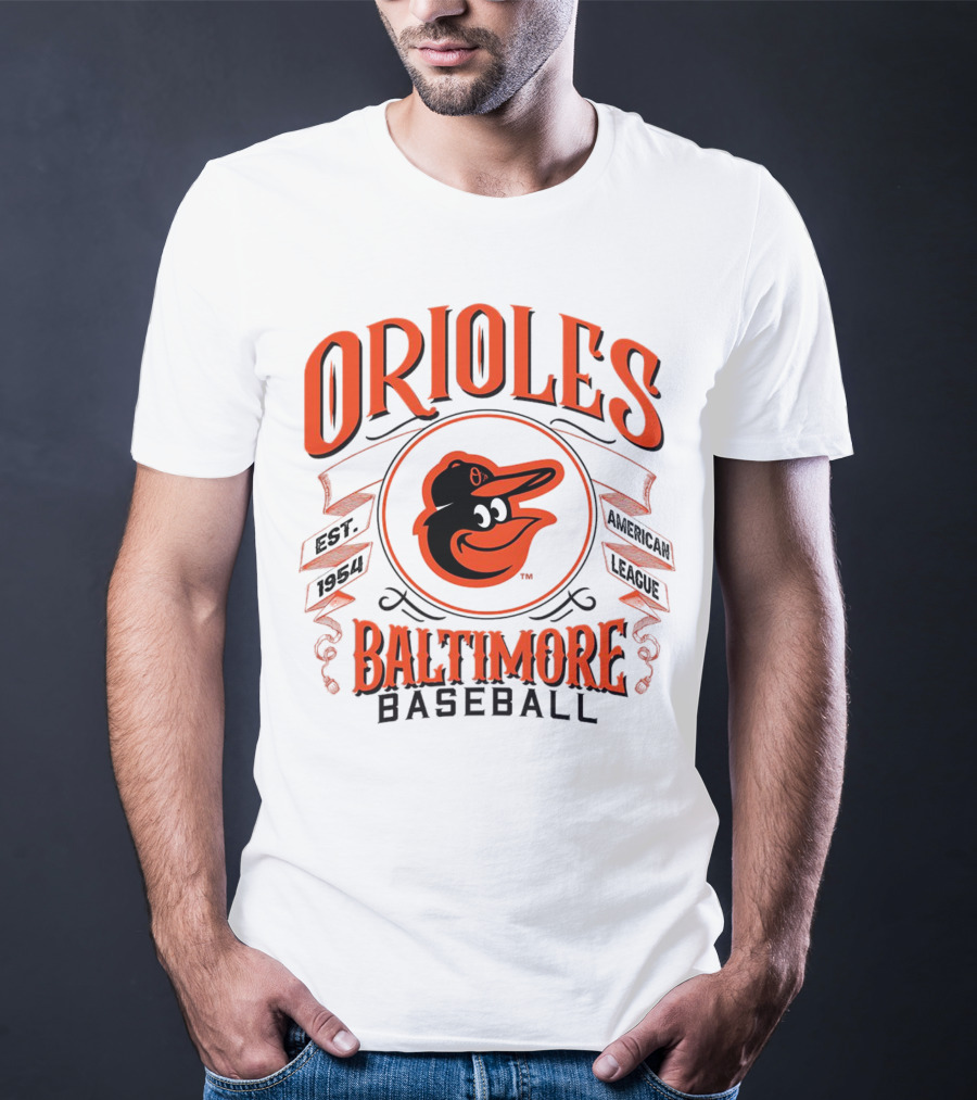 Orioles Baltimore Baseball American League Est 1954 T-Shirt
