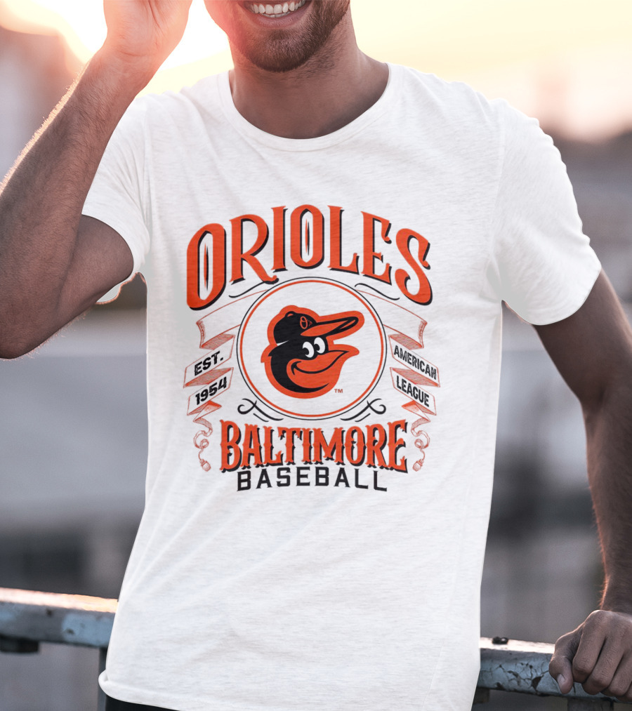 Orioles Baltimore Baseball American League Est 1954 T-Shirt