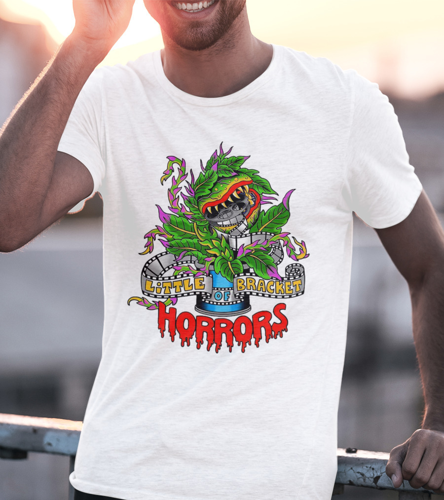 Little Bracket Of Horrors Film Reel Plant T-Shirt