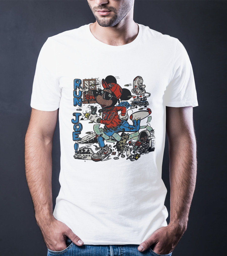 RUN JOE Run D.M.C. Mickey Mouse T-Shirt