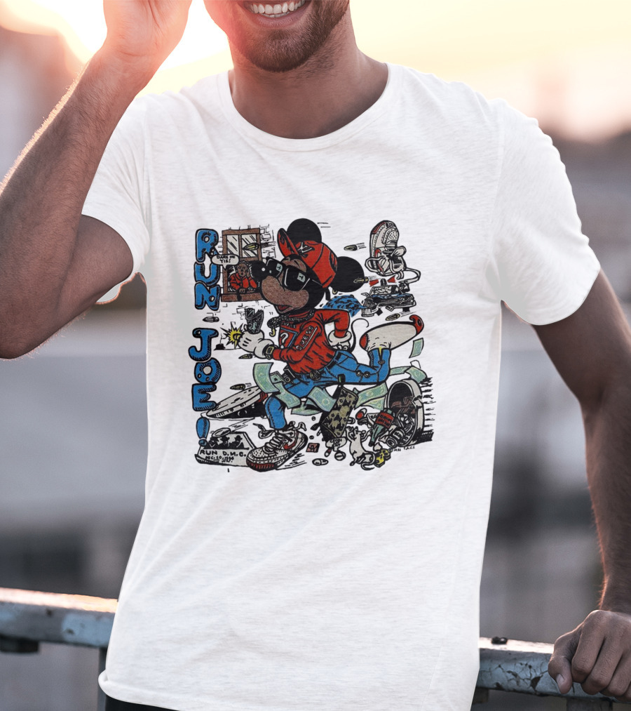 RUN JOE Run D.M.C. Mickey Mouse T-Shirt