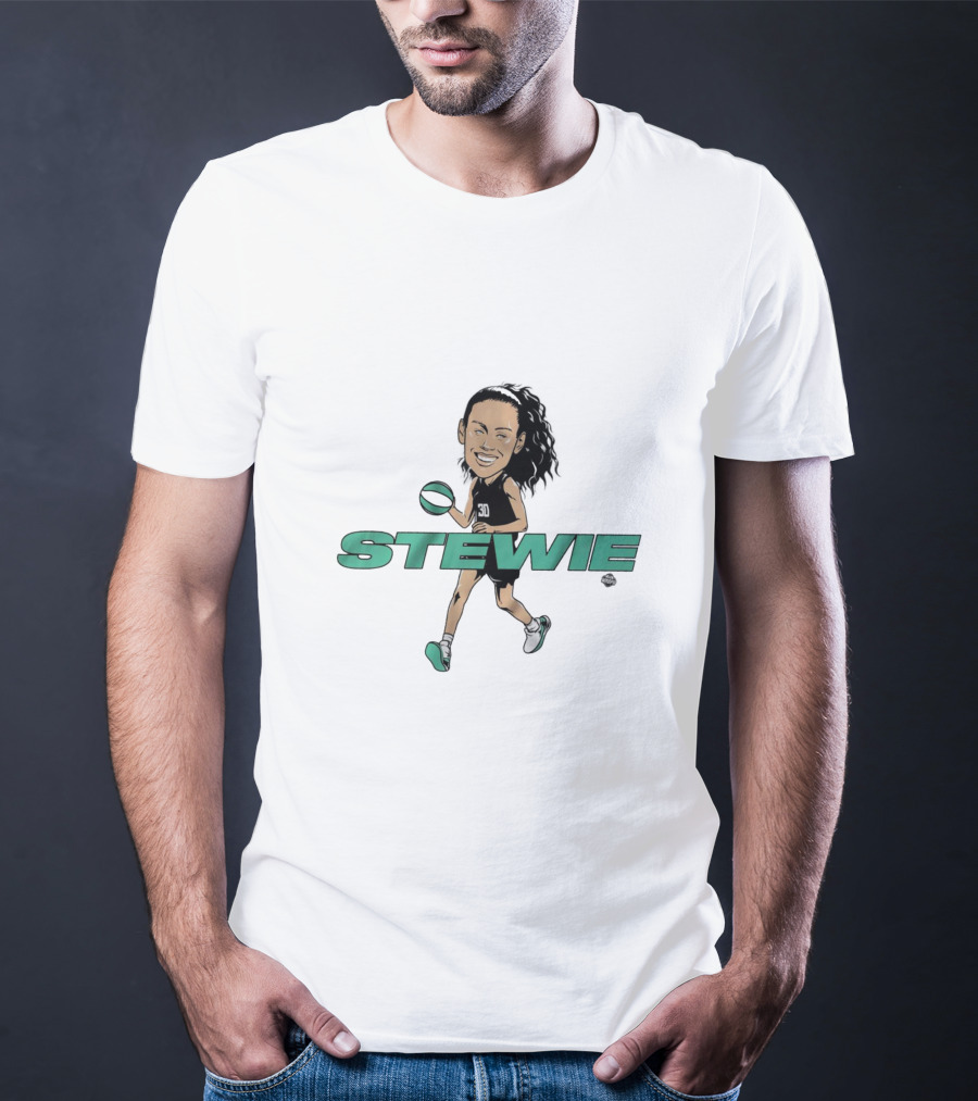 Stewie Breanna Stewart Caricature New York Liberty 30 T-Shirt
